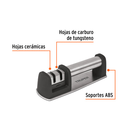 TRUPER AFILADOR DE CUCHILLOS 2 RANURAS 15147