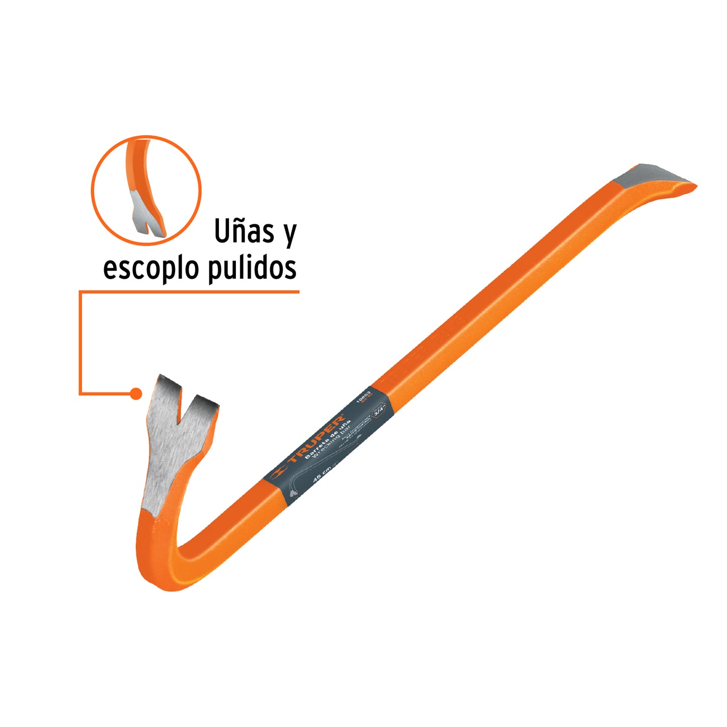 TRUPER BARRETA DE UÑA 10853