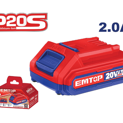 EMTOP BATERIA DE ION DE LITIO 20V 2,0AH - EBPK20011