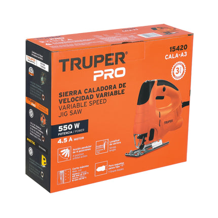 TRUPER SIERRA CALADORA DE VELOCIDAD VARIABLE 550W 15420 CALA-A3