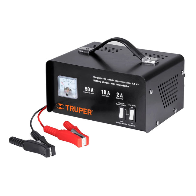 TRUPER CARGADOR DE BATERIAS CON ARRANCADOR 12V  13027