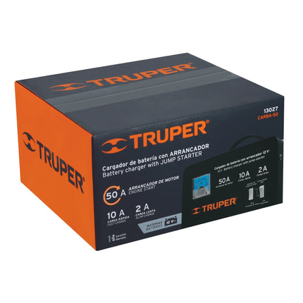 TRUPER CARGADOR DE BATERIAS CON ARRANCADOR 12V  13027