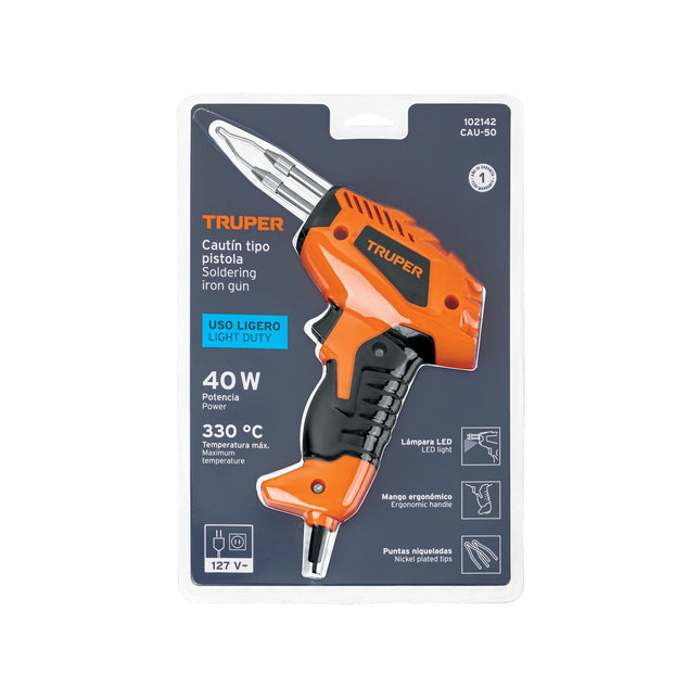 TRUPER CAUTIN TIPO PISTOLA 40W 102142 CAU-50