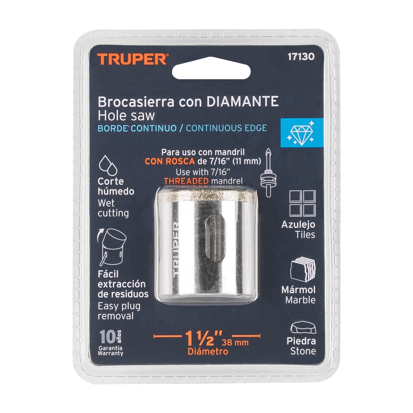 TRUPER CORTACIRCULOS CON DIAMANTE - 17130