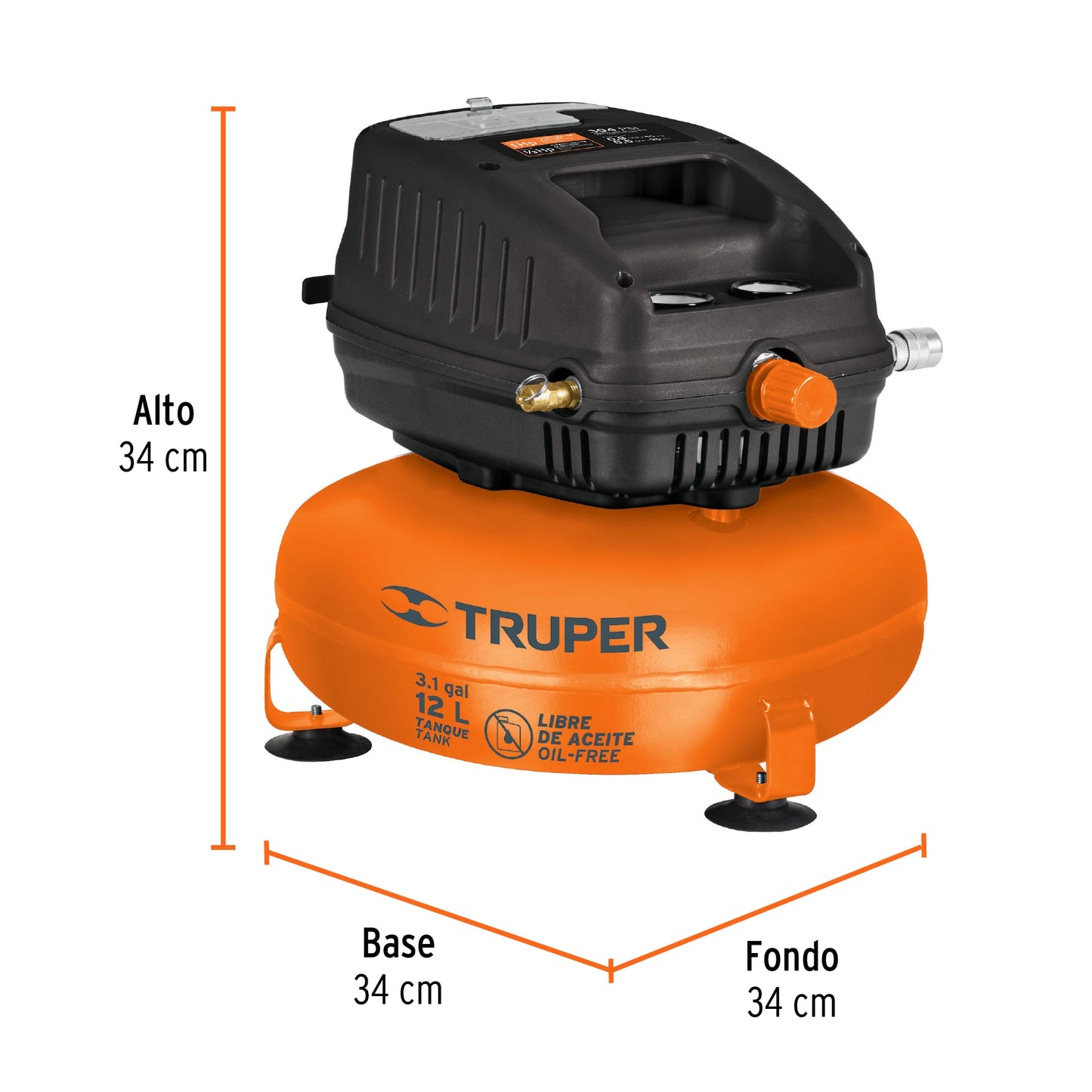 TRUPER COMPRESOR DE AIRE 12L 13824