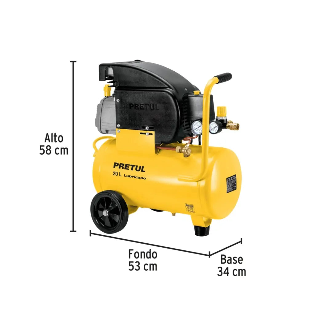 PRETUL COMPRESOR 20LTS 2.5HP COMP20LP