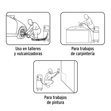 TRUPER COMPRESOR DE AIRE 30L 116 PSI 13836 COMP-30S