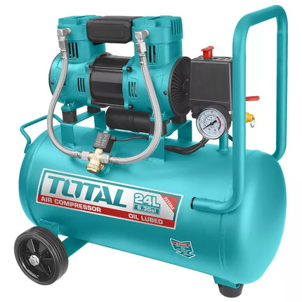 TOTAL COMPRESOR DE AIRE 24 L SILENCIOSO LIBRE DE ACEITE UTCS1110242
