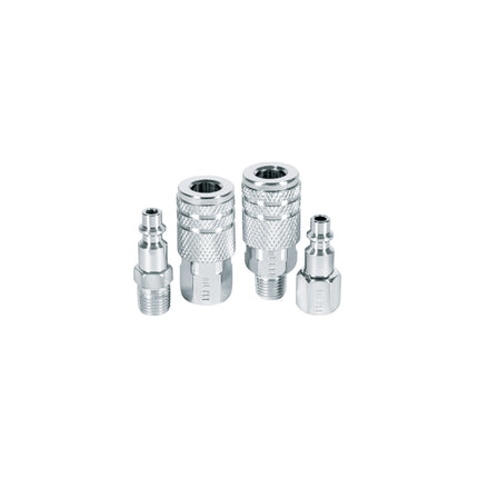 PRETUL JUEGO DE COPLES Y CONECTORES RAPIDOS 1/4 27020 CORAL-4P