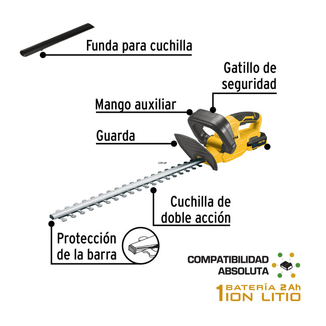 PRETUL CORTASETOS INALAMBRICO 20V CORI-20P 28273