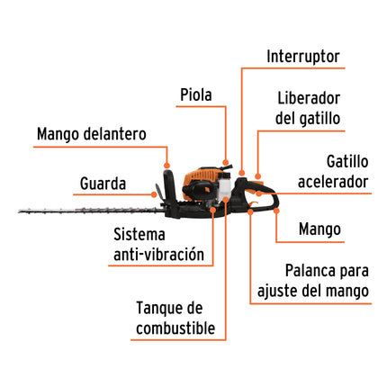 CORTASETOS GASOLINA 750 W 1HP 12251 COS-26X