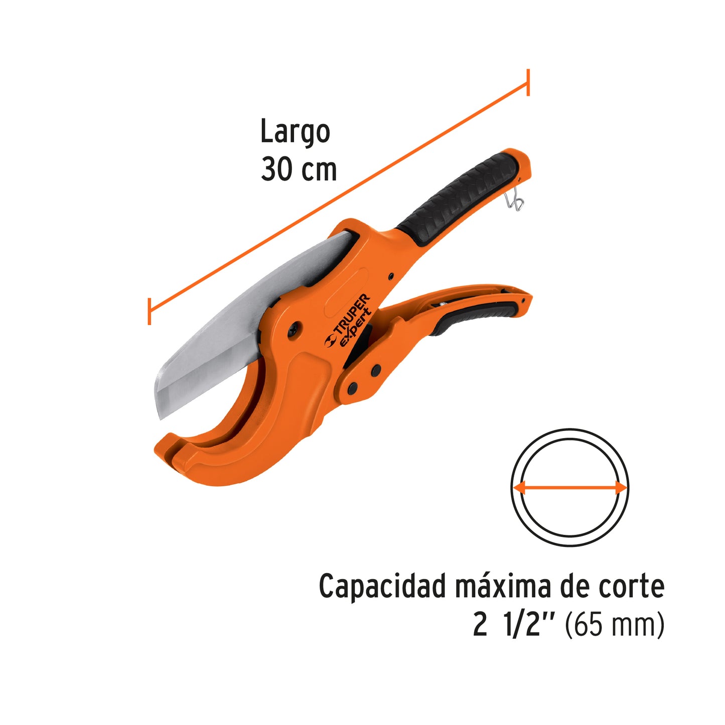 TRUPER CORTADOR DE TUBO 2 1/2" COT-PVC-X 12867