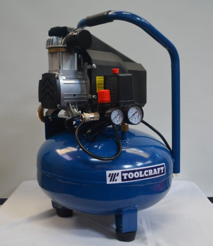 TOOLCRAFT COMPRESOR DE AIRE 24L LIBRE DE ACEITE - TC5293