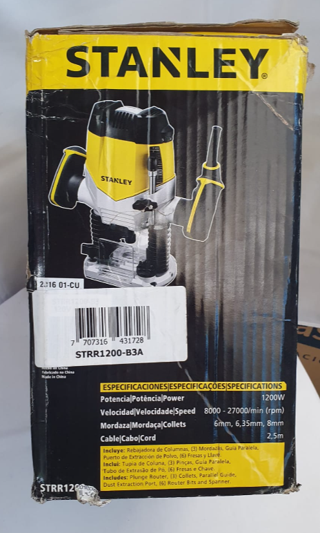 STANLEY RUTEADORA FRESADORA/REBAJADORA DE COLUMNAS - STRR1200