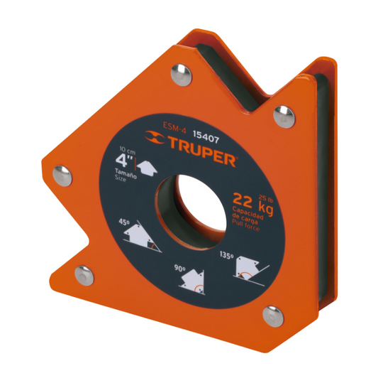 TRUPER ESCUADRA MAGNETICA 4" 22KG 15407 ESM-4