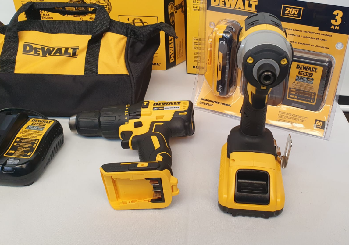 DEWALT COMBO TALADRO PERCUTOR INALAMBRICO Y ATORNILLADOR