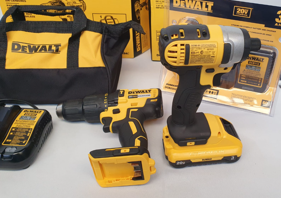 DEWALT COMBO TALADRO PERCUTOR INALAMBRICO Y ATORNILLADOR