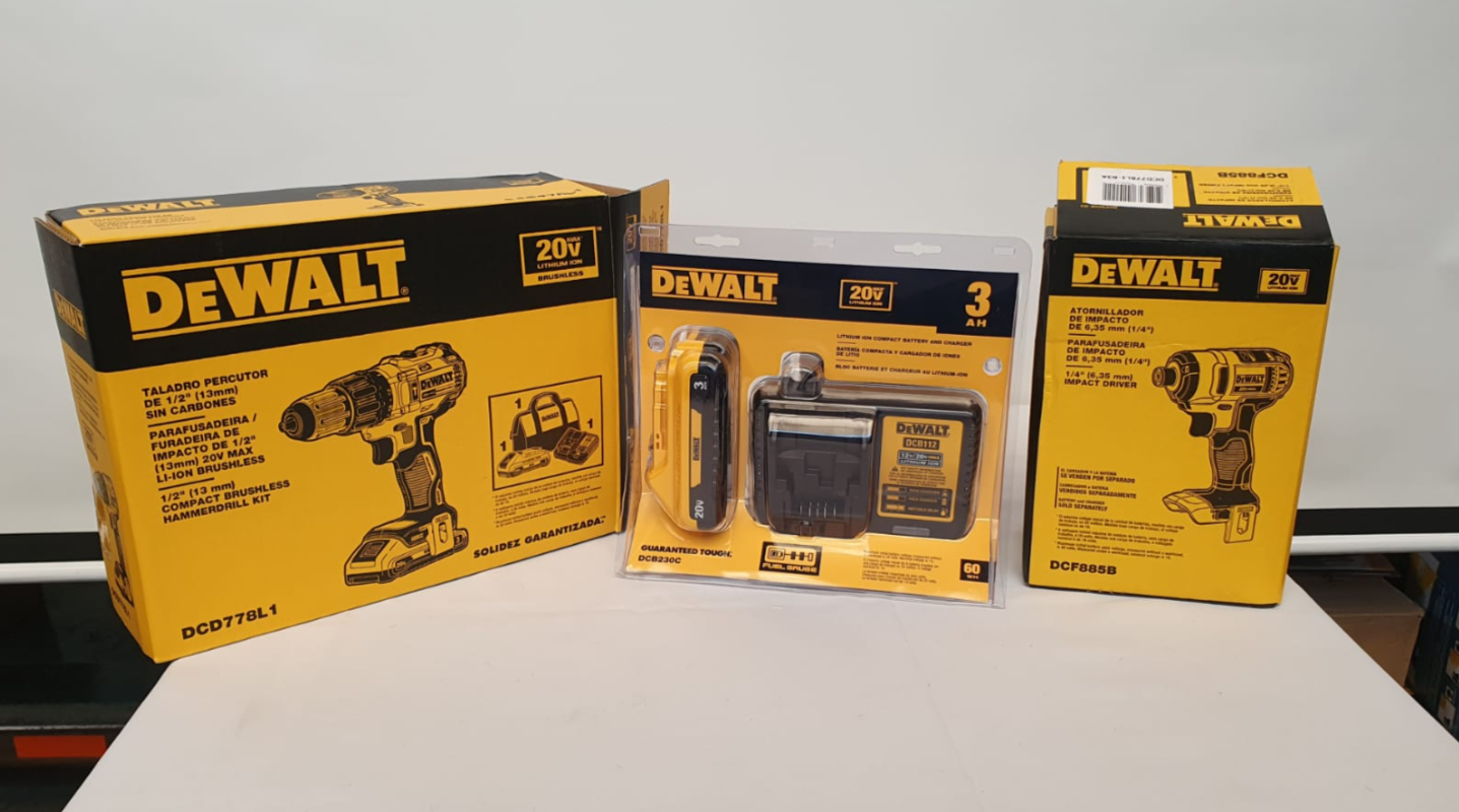 DEWALT COMBO TALADRO PERCUTOR INALAMBRICO Y ATORNILLADOR