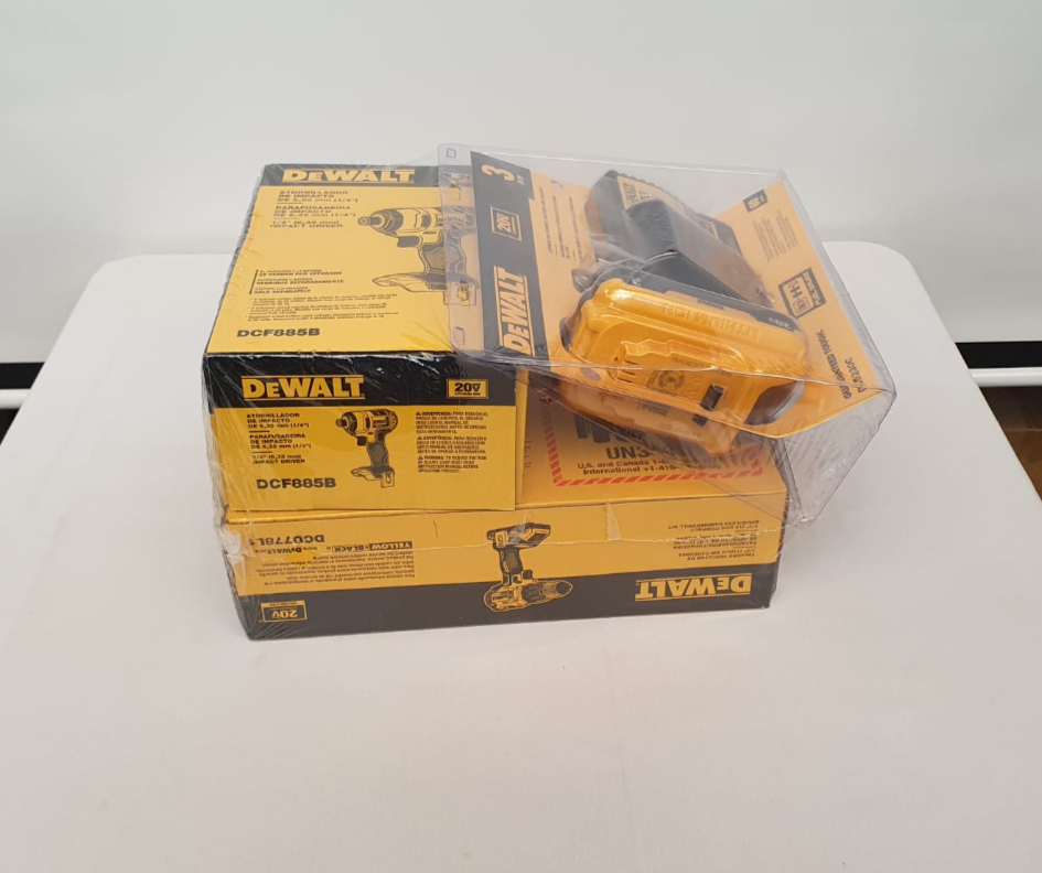 DEWALT COMBO TALADRO PERCUTOR INALAMBRICO Y ATORNILLADOR