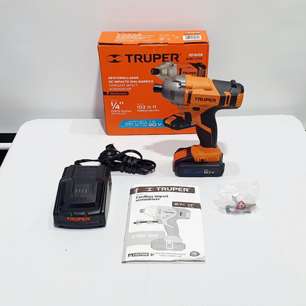 TRUPER DESTORNILLADOR DE IMPACTO INALAMBRICO - 101606