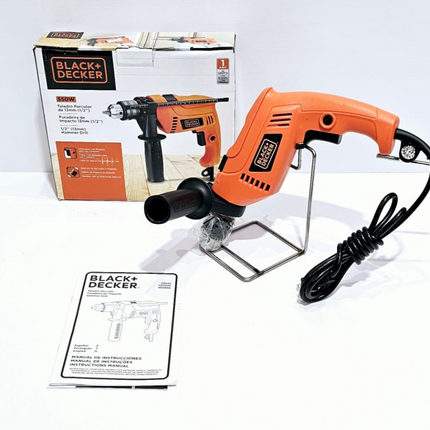 BLACK+DECKER TALADRO PERCUTOR DE 1/2 550W - HD555