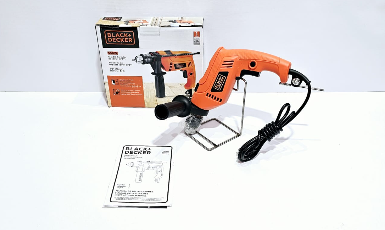 BLACK+DECKER TALADRO PERCUTOR DE 1/2 550W - HD555