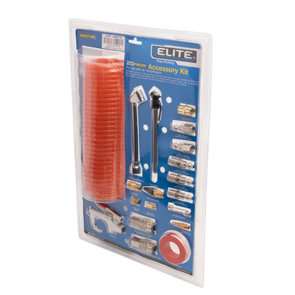 KIT DE 20 ACCESORIOS PARA COMPRESOR DE AIRE