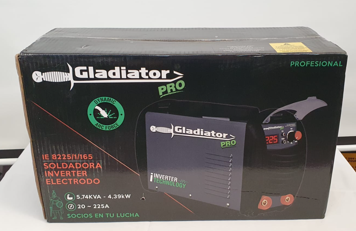 GLADIATOR PRO SOLDADOR INVERSOR DE 225 AMPERIOS - IE8225/1/166