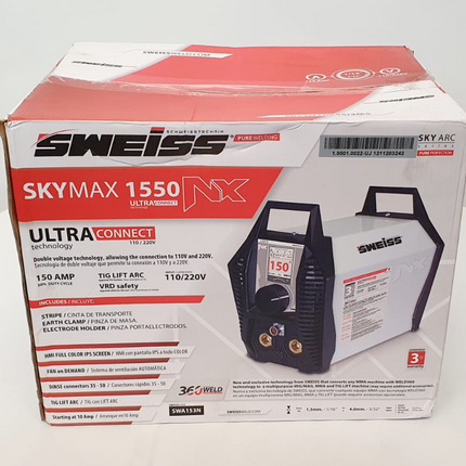SWEISS SOLDADOR INVERSOR DE 150 AMPERIOS - SKYMAX150NX