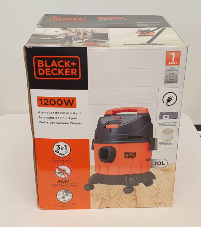 BLACK+DECKER ASPIRADORA SOLIDOS Y LIQUIDOS 1200W - BDW10-B3