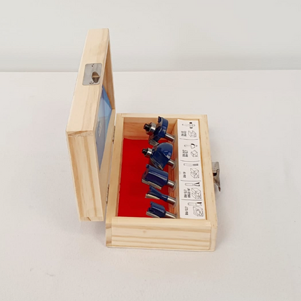 TOOLCRAFT JUEGO DE BROCAS PARA ROUTER DE 1/4 - TC3456