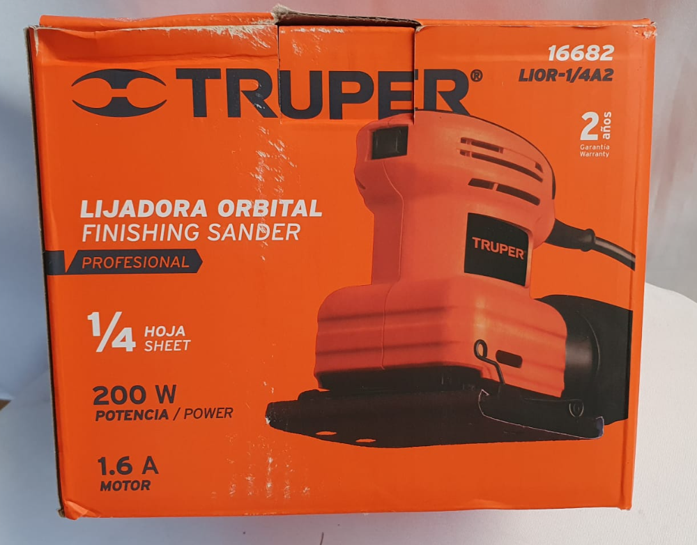 TRUPER LIJADORA ORBITAL DE 1/4 - 16682