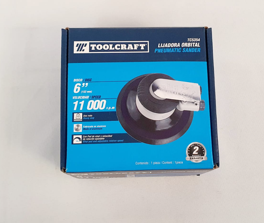 TOOLCRAFT LIJADORA ORBITAL 6" - TC5354