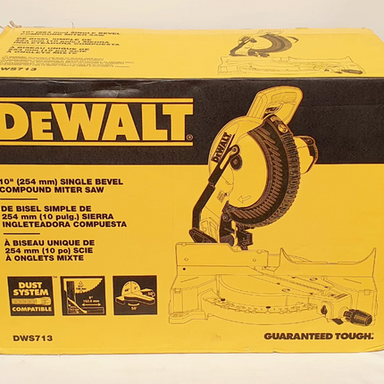 DEWALT SIERRA ACOLILLADORA O INGLETEADORA 10" - DWS713