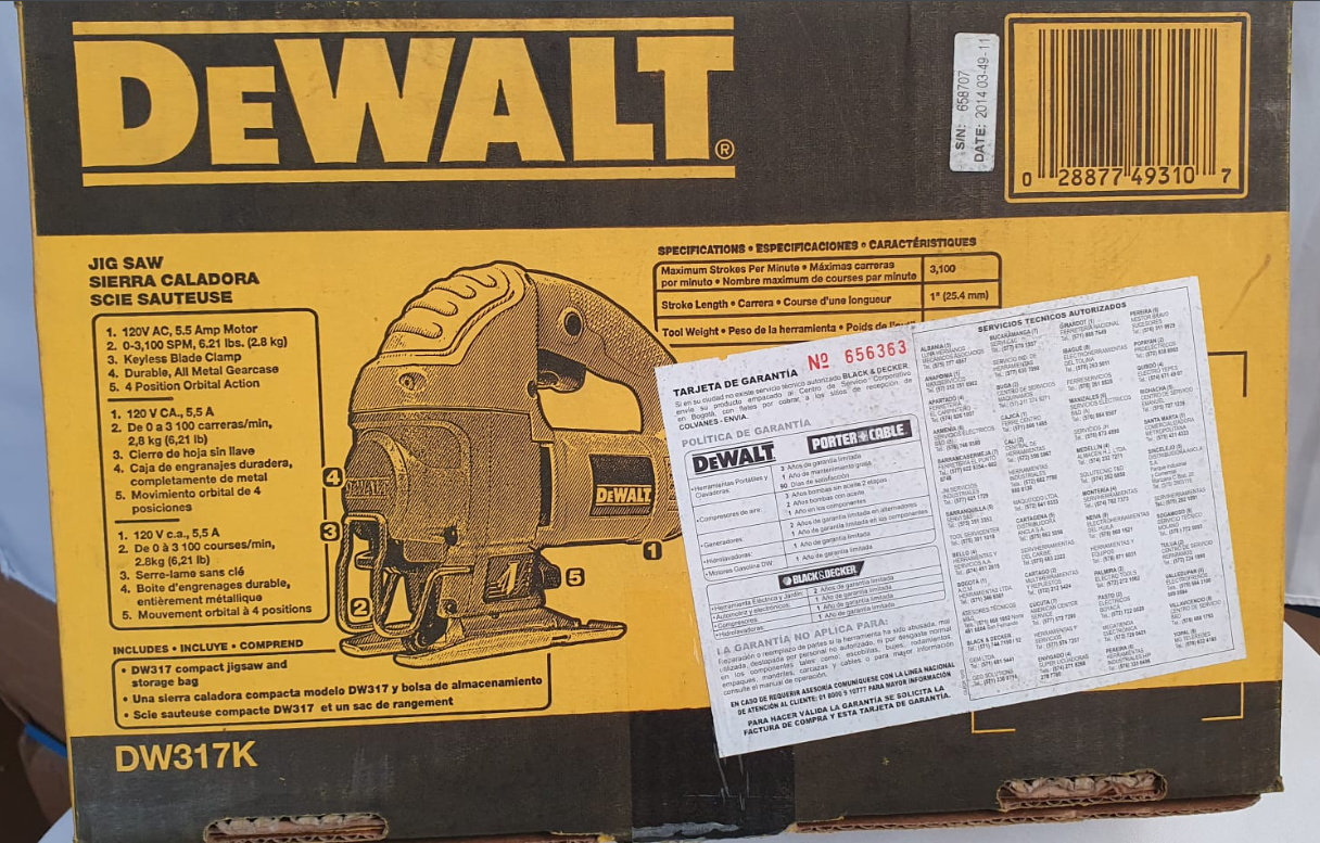 DEWALT SIERRA CALADORA COMPACTA - DW317K