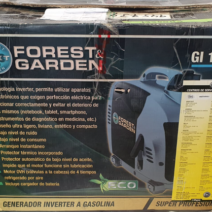 FOREST&GARDEN GENERADOR INVERTER A GASOLINA 1000 W - GI12100