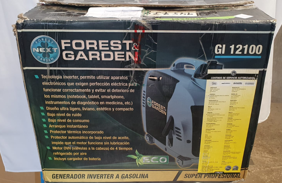 FOREST&GARDEN GENERADOR INVERTER A GASOLINA 1000 W - GI12100