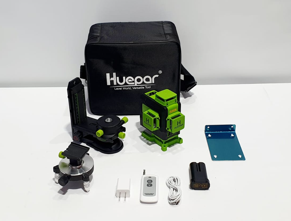 HUEPAR NIVEL LASER 4 LINEAS 360 GRADOS