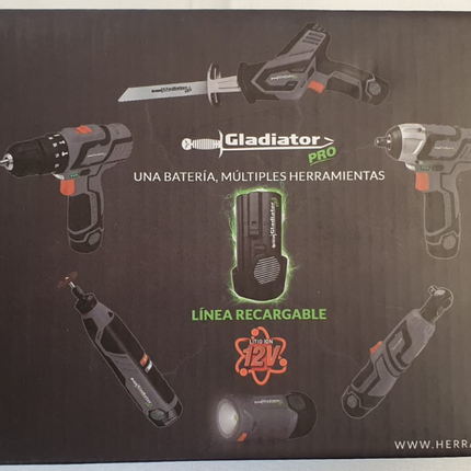 GLADIATOR PRO MOTOTOOLS RECARGABLE 12v - MT800/12 C1