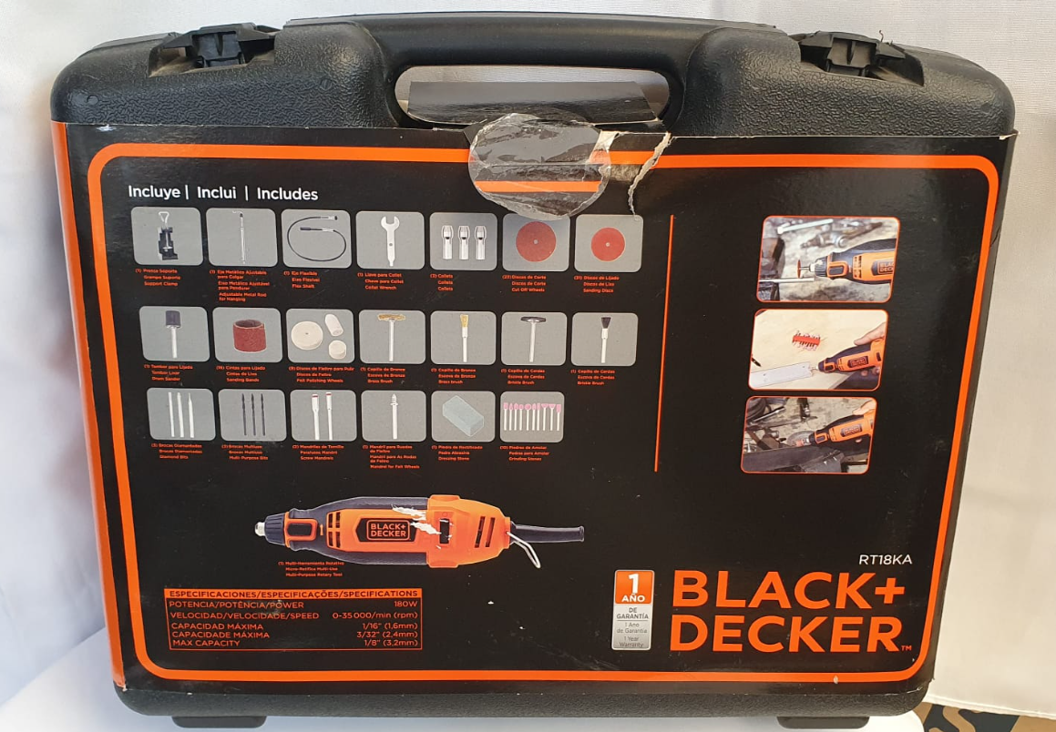 BLACK+DECKER MOTOTOOL DE 1/16" - RT18KA