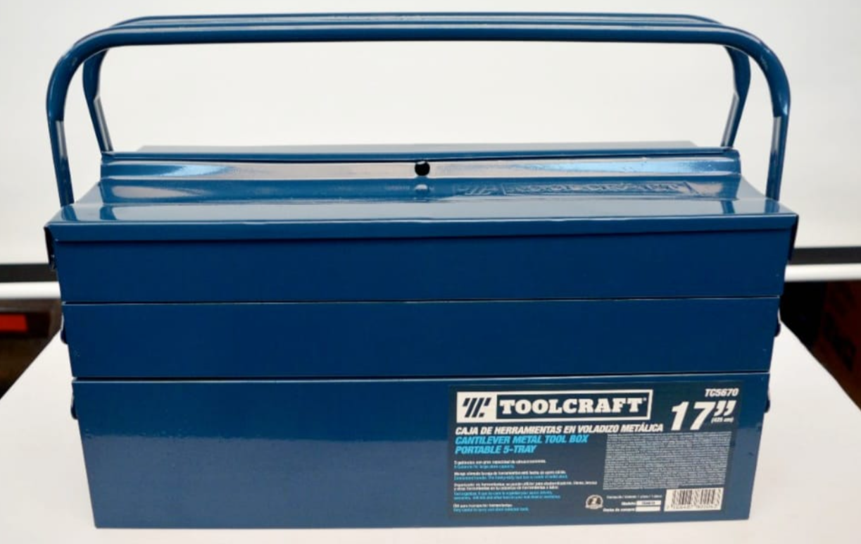 TOOLCRAFT CAJA PARA HERRAMIENTAS METALICA DE 17"