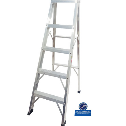 5 PASOS ESCALERA TIJERA EN ALUMINIO TIPO 3