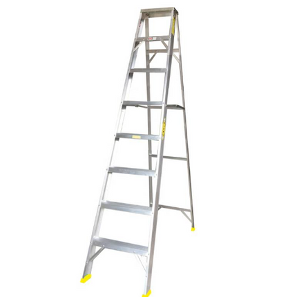 8 PASOS ESCALERA TIJERA EN ALUMINIO TIPO 1