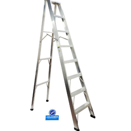 8 PASOS ESCALERA TIJERA EN ALUMINIO TIPO 1