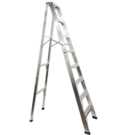 9 PASOS ESCALERA TIJERA EN ALUMINIO TIPO 1