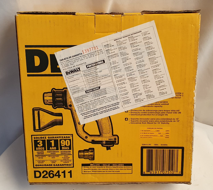 DEWALT PISTOLA DE CALOR - D26411