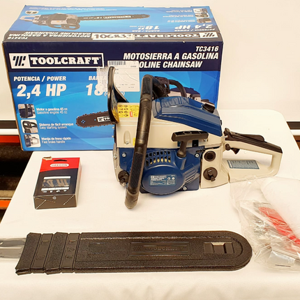 TOOLCRAFT MOTOSIERRA A GASOLINA DE 18" - TC3416