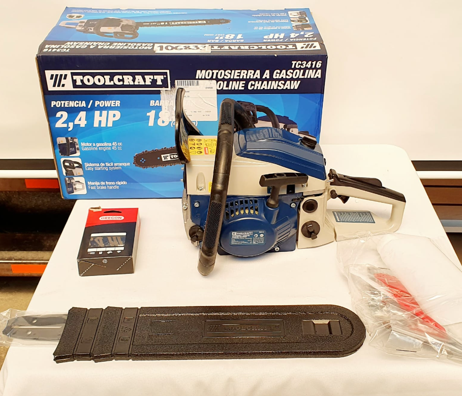 TOOLCRAFT MOTOSIERRA A GASOLINA DE 18" - TC3416