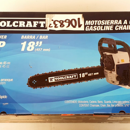 TOOLCRAFT MOTOSIERRA A GASOLINA DE 18" - TC3416