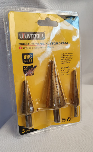 UYUSTOOLS BROCA PARA METAL ESCALONADA - BCE3SU-P